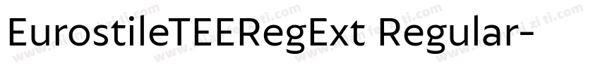 EurostileTEERegExt Regular字体转换